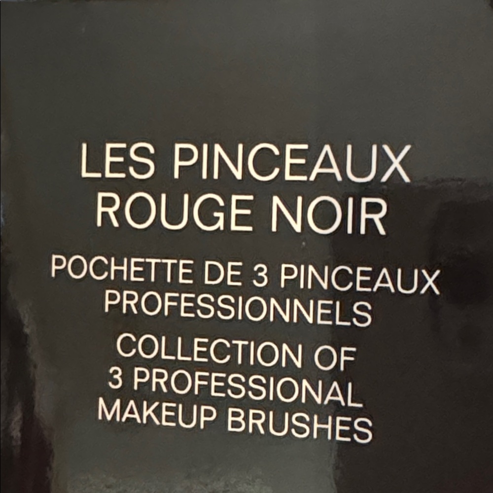 🔥NEW CHANEL LES PINCEAUX ROUGE NOIR Collection of 3 Professional Makeup Brushes - Picture 10 of 10